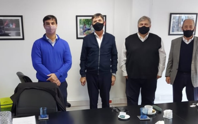 Reunión de autoridades ante la asunción de Alexandre Roig como presidente del INAES